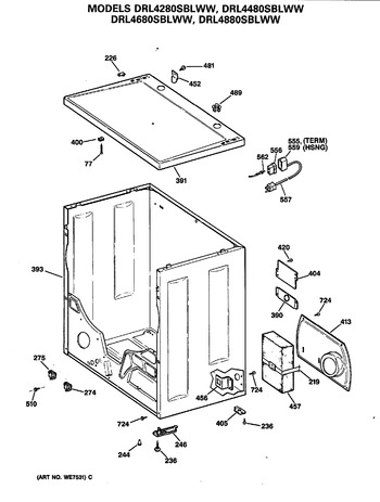 Diagram for DRL4280SBLWW