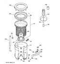 Diagram for 3 - Tub, Basket & Agitator