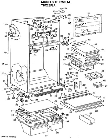 Diagram for TBX25FLRRAD