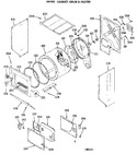 Diagram for 2 - Dryer - Cabinet, Drum & Heater