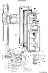 Diagram for 1 - Freezer Door