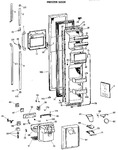 Diagram for 1 - Freezer Door