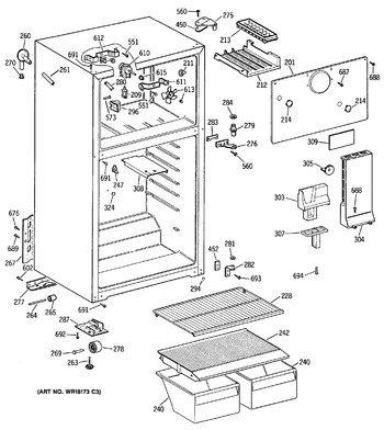 Diagram for TBX16SAXDRWH