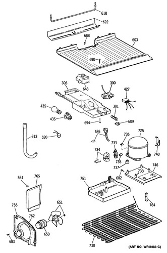 Diagram for TBX16SAXDRWH