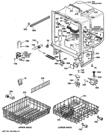 Diagram for GSD4430X65WW