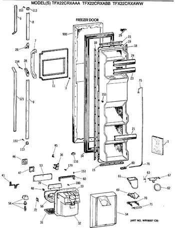 Diagram for TFX22CRXAWW