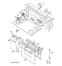 Diagram for 1 - Control Panel, Cooktop & Doors