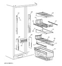 Diagram for 4 - Freezer Shelves