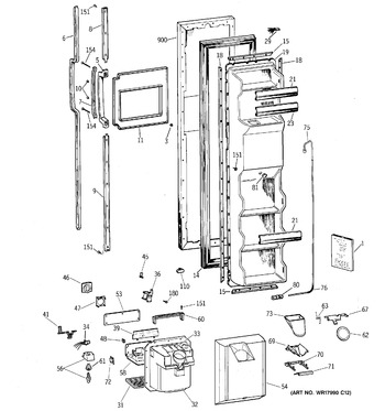 Diagram for TFX25VRZAWW