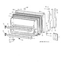 Diagram for 1 - Freezer Door