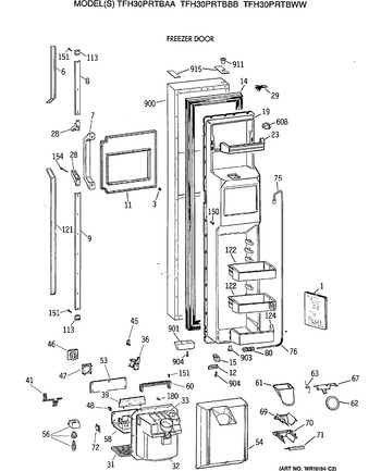 Diagram for TFH30PRTBWW