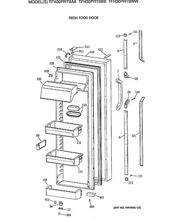 Diagram for TFH30PRTBWW