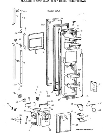 Diagram for TFX27PRXBAA