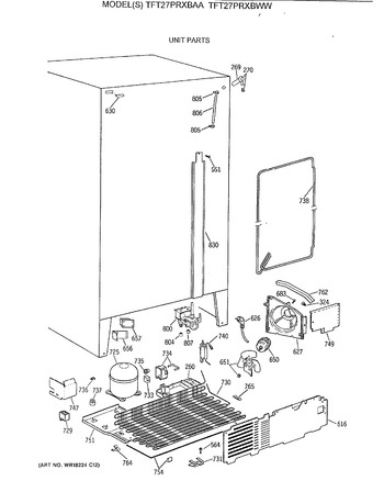 Diagram for TFT27PRXBWW