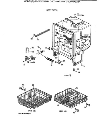 Diagram for GSC700X03WH