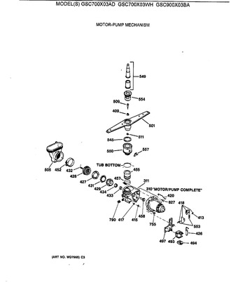 Diagram for GSC700X03WH