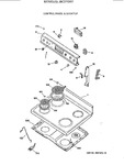 Diagram for 1 - Control Panel & Cooktop