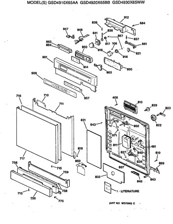 Diagram for GSD4910X65AA