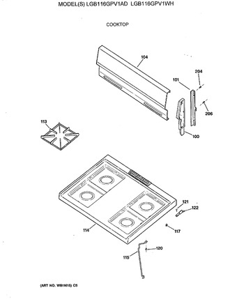 Diagram for LGB116GPV1WH