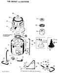 Diagram for 3 - Tub, Basket And Agitator