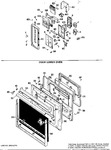 Diagram for 1 - Door Lower Oven