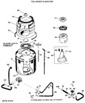 Diagram for 2 - Tub, Basket & Agitator