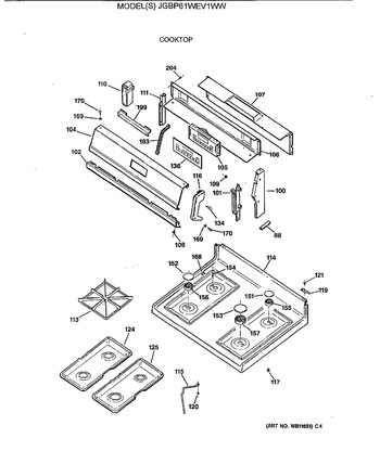 Diagram for JGBP61WEV1WW