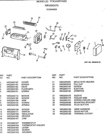 Diagram for TPX24SRYABS