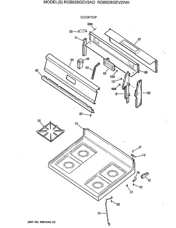 Diagram for RGB628GEV2WH