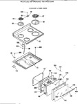 Diagram for 4 - Cooktop & Oven Door