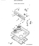 Diagram for 1 - Control Panel & Cooktop