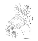 Diagram for 1 - Control Panel & Cooktop