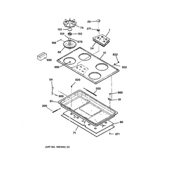 Diagram for JGP626WEV3WW