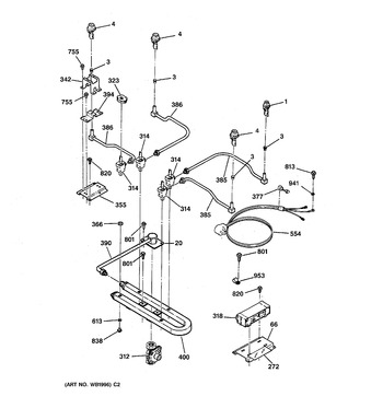 Diagram for JGP626WEV3WW