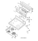 Diagram for 1 - Control Panel & Cooktop