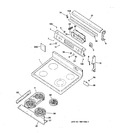 Diagram for 1 - Control Panel & Cooktop