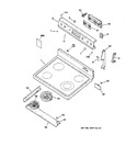 Diagram for 1 - Control Panel & Cooktop