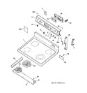 Diagram for 1 - Control Panel & Cooktop