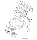 Diagram for 1 - Control Panel & Cooktop