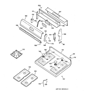 Diagram for LGB146BEA1WH