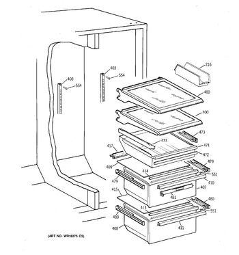 Diagram for TFX25ARBAAA