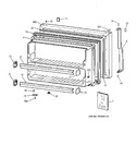 Diagram for 1 - Freezer Door