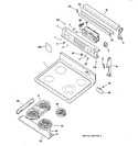 Diagram for 1 - Control Panel & Cooktop