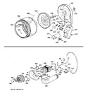 Diagram for 2 - Drum, Duct, Blower & Drive Assembly