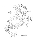 Diagram for 1 - Control Panel & Cooktop