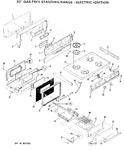 Diagram for 1 - 30" Gas Free Standig Range-electric Ignition