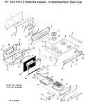 Diagram for 1 - 30" Gas Free Standing Range-standig Pilot Ignition