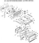 Diagram for 1 - 30" Gas Freestanding Range - Electric Ignition