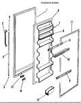 Diagram for 2 - Freezer Door