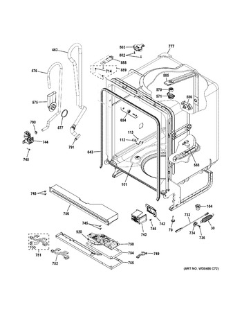 Diagram for GDF520PSJ4SS